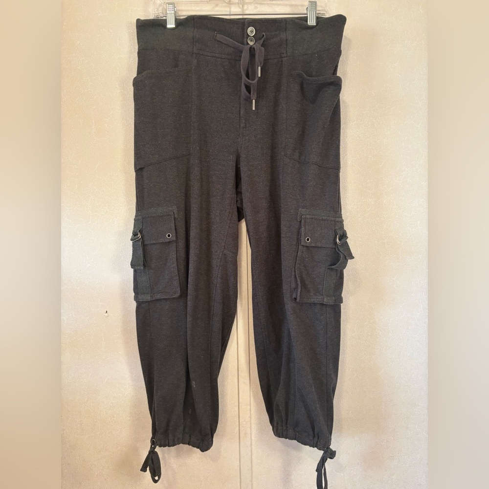 Free People | Charcoal Knit Top joggers | Size Small \ Petite